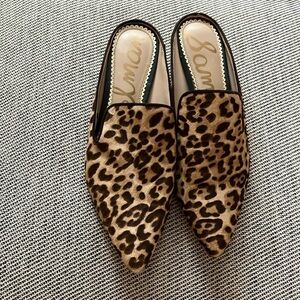Sam Edelman Leopard Slide Mules